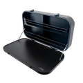 Black Picnic Table with Storage | 800 x 445 x 125mm. C2806V