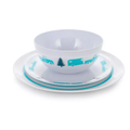 Camco 12 piece Dinner set – Trailer/tree Pattern