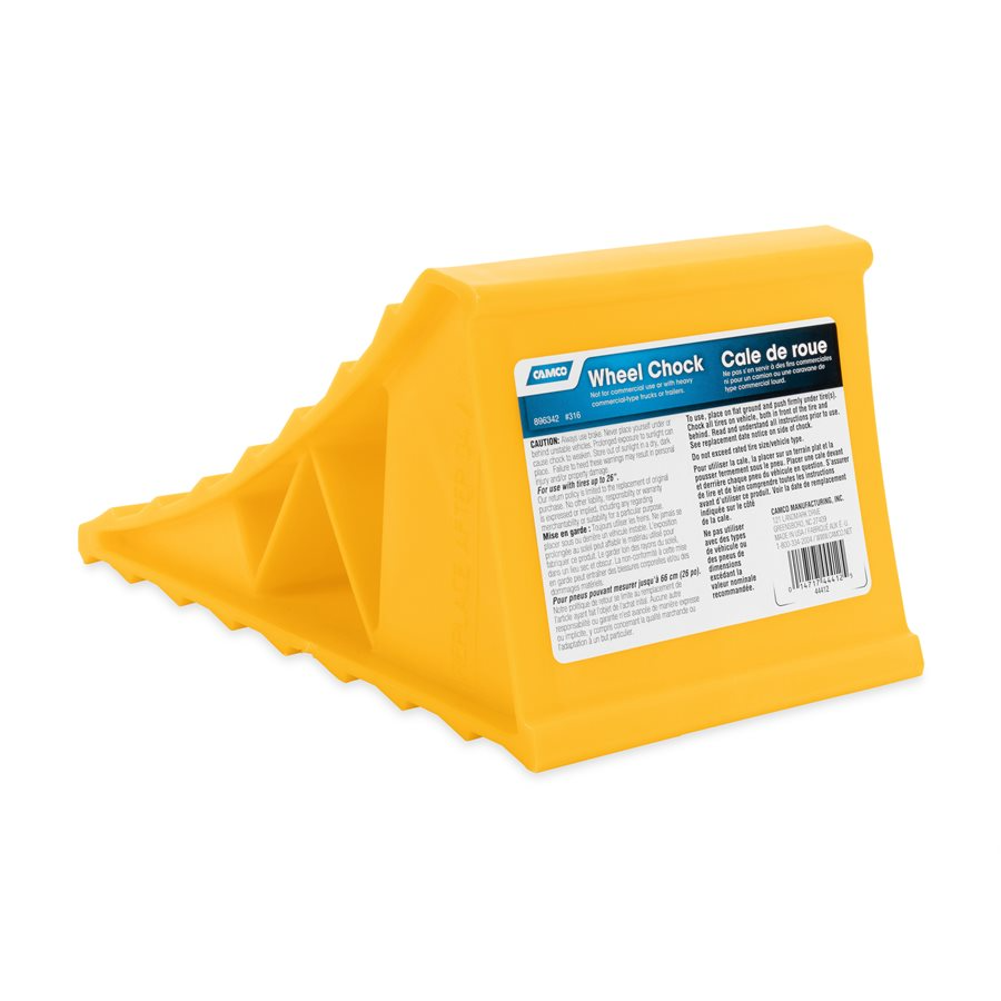 Camco Wheel Chock-Suitable for 26" Wheel Diameter