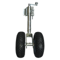 Solid Rubber Twin Jockey Wheel (With Clamp)