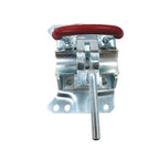 Adjustable swivel jockey wheel bracket