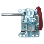 Adjustable swivel jockey wheel bracket