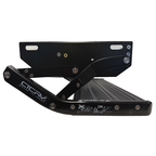 Coast Mk2 Spring Loaded BLACK Aluminium Fold Out Single Step - 588mm Wide
