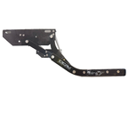 Coast Mk2 Spring Loaded BLACK Aluminium Fold Out Single Step - 588mm Wide
