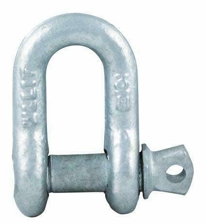 Dee Shackle 10mm Galvanised (Rated to 1 tonne)