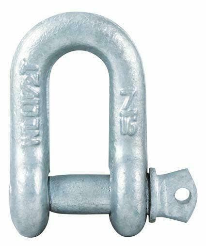 Dee Shackle 11mm Galvanised (Rated to 1.5 tonne)