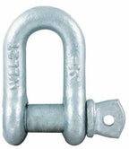 Dee Shackle 13mm Galvanised (Rated to 2 Tonne)