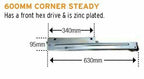 Alko Corner Steady 600mm Front