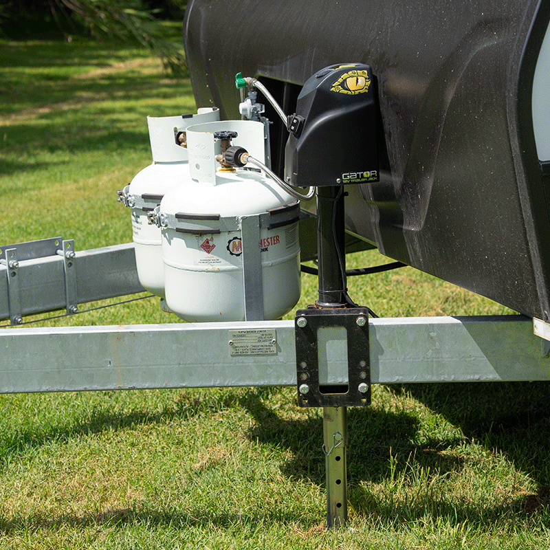 COAST RV GATOR 12V Trailer Jack with Clamp | 1800KG Cap | 355mm Lift