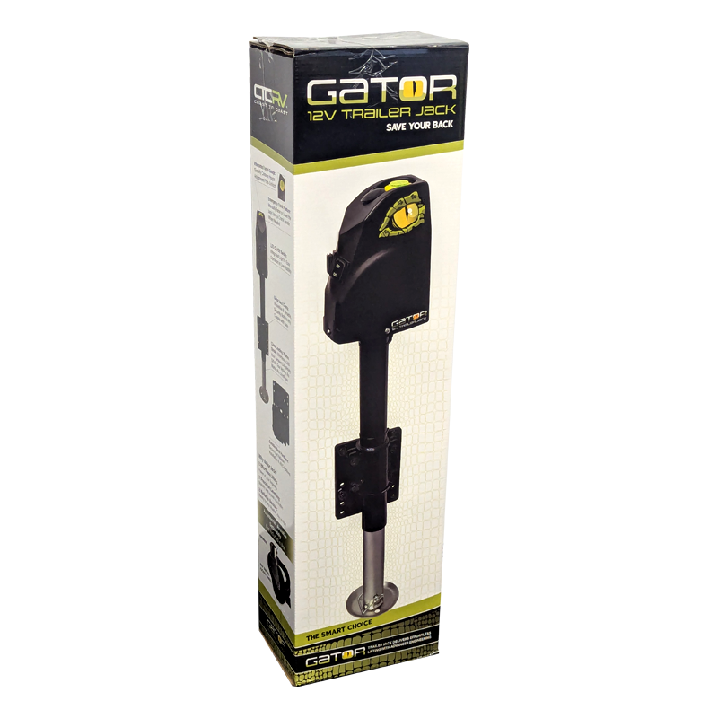 COAST RV GATOR 12V Trailer Jack with Clamp | 1800KG Cap | 355mm Lift ...