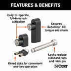Rebellion™ XD Tongue & Hitch Lock Set