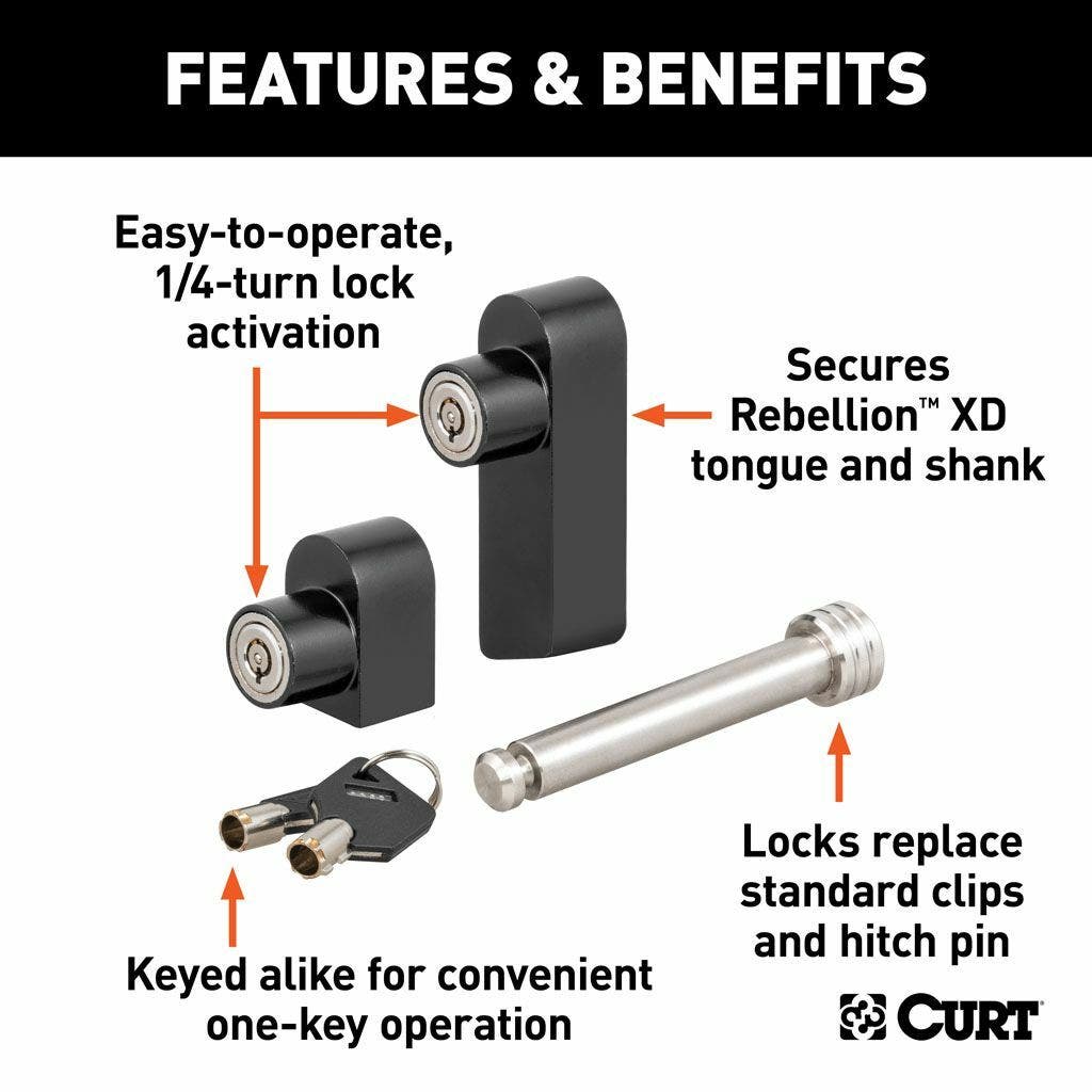 Rebellion™ XD Tongue & Hitch Lock Set