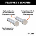 CURT REBELLION XD - SPARE Mounting Pins (x2)