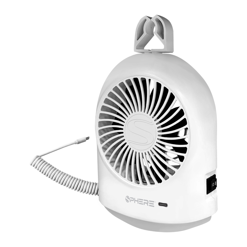 SPHERE Camper Blade Fan & Dual Light with USB-C Input | USB-C Cord Inc ...