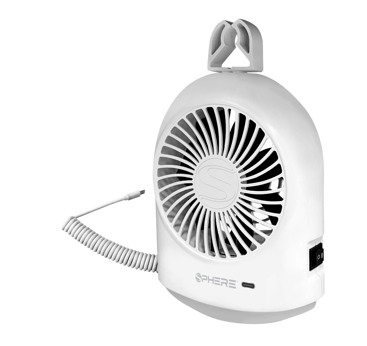 SPHERE Camper Blade Fan & Dual Light with USB-C Input | USB-C Cord Inc.