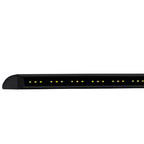 COAST RV Slimline 12V LED Awning Light | Dual Amber & White Light - Black 500mm x 23mm.