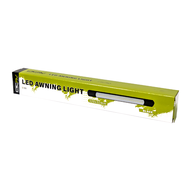 COAST RV 12V LED Awning Light | 320mm - Black