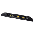 COAST RV 200mm Black Slimline LED Light with Switch - IP67 Amber & Std