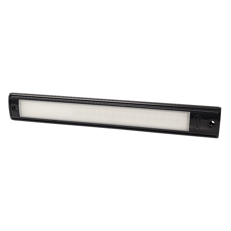 COAST RV 12V LED Boot Light - Black 290mm x 40mm - IP67, 280 Lumens.