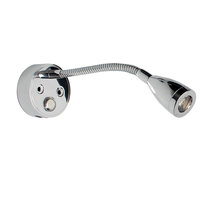 COAST RV 12V LED ALUMINIUM Reading Light with 2A USB.