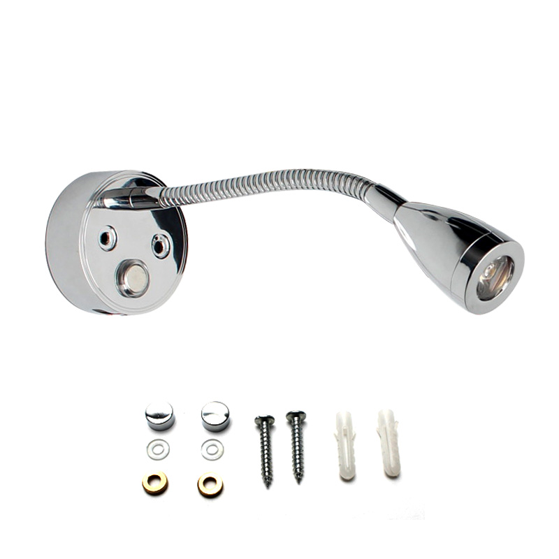 COAST RV 12V LED ALUMINIUM Reading Light with 2A USB.
