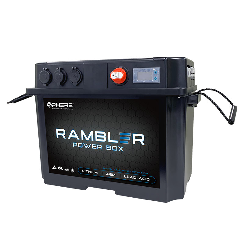 SPHERE RAMBLER Battery Box with Power Accessory Ports & Covers | 455x265x325mm