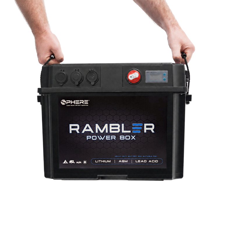 SPHERE RAMBLER Battery Box with Power Accessory Ports & Covers | 455x265x325mm