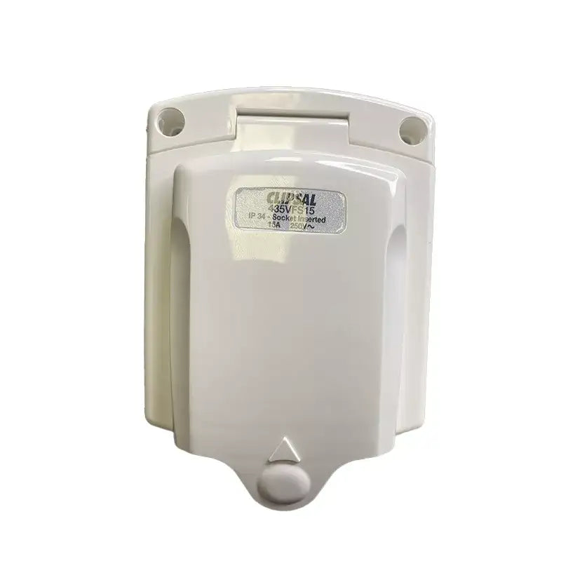 Clipsal (New Style) White External 15 Amp Power Inlet