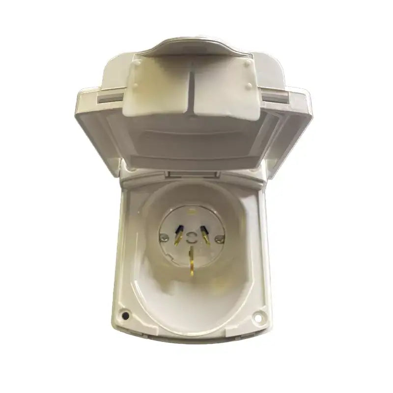 Clipsal (New Style) White External 15 Amp Power Inlet