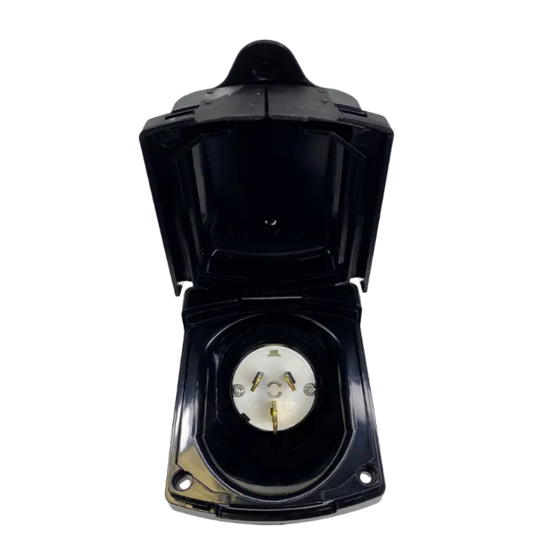 Clipsal Black External 15AMP Power Inlet