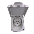 CLIPSAL (NEW STYLE) WHITE EXTERNAL 10 AMP POWER OUTLET