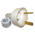 Clipsal 492/32 Fixed Polarity Plug Grey