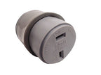 Clipsal 438/32 Fixed Polarity Cord Socket Grey