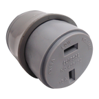 Clipsal 438/32 Fixed Polarity Cord Socket Grey