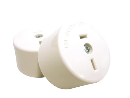 402/32 Fixed Polarity Socket White