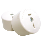402/32 Fixed Polarity Socket White