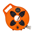 FLAT-OUT 15m 15amp Ext Lead on Compact Multi-Reel - SAFETY ORANGE. C1515S
