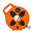 FLAT-OUT 15m 15amp Ext Lead on Compact Multi-Reel - SAFETY ORANGE. C1515S