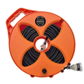 FLAT-OUT 20m 15amp Ext Lead Ex-H-Duty (2.5mm² Core) on Multi-Reel - ORANGE. M2015HS