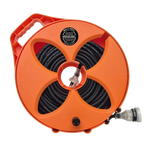 FLAT-OUT 20m 15amp Ext Lead Ex-H-Duty (2.5mm² Core) on Multi-Reel - ORANGE. M2015HS