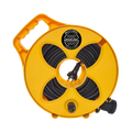 FLAT-OUT 15m 10amp Ext Lead on Compact  Multi-Reel - AUSSIE GOLD. C1510A