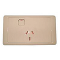 CMS SINGLE BEIGE 10AMP POWER OUTLET W/20AMP INSTALL COUPLERS. J16.1BG