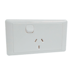 CMS Single Power Outlet (White)