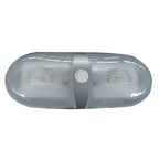 Silver Dual Interior Dome Light 12V