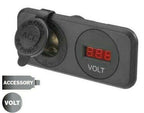 ACCESSORY SOCKET H/D AND 12/24V DC L.E.D VOLT METER