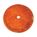 Round Reflex Reflector - Amber
