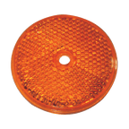 Round Reflex Reflector - Amber
