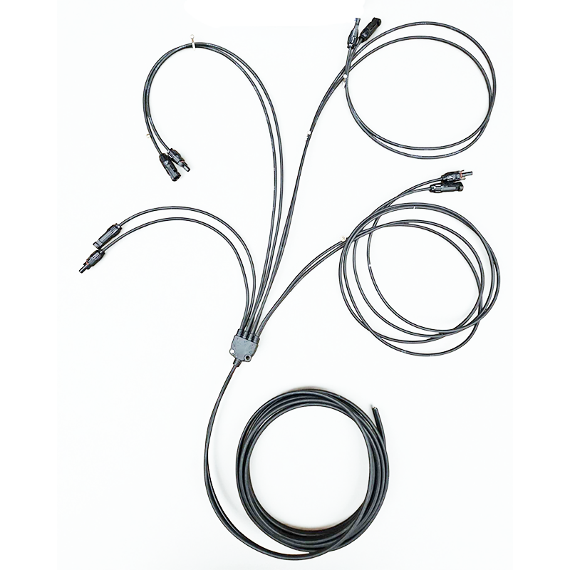 SPHERE MC4 Solar Staggered 1 to 4 Branch with 5m HD Extension