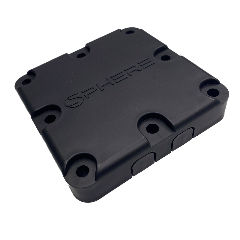 SPHERE Multiple Cable Entry Cover Plate. Black