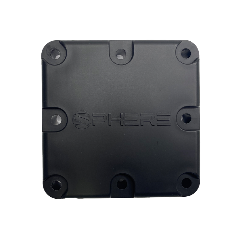 SPHERE Multiple Cable Entry Cover Plate. Black